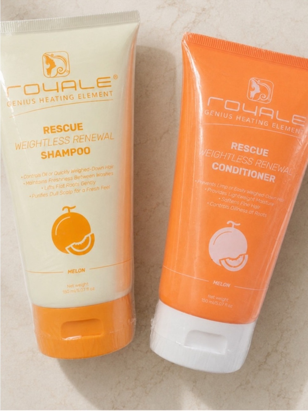 Royale Rescue Weightless Renewal Melon Shampoo & Conditioner set
